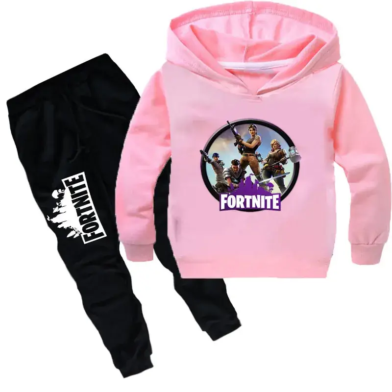 Fortnite Hooded Sweatshirt Set for Kids Blue Black - Image 11