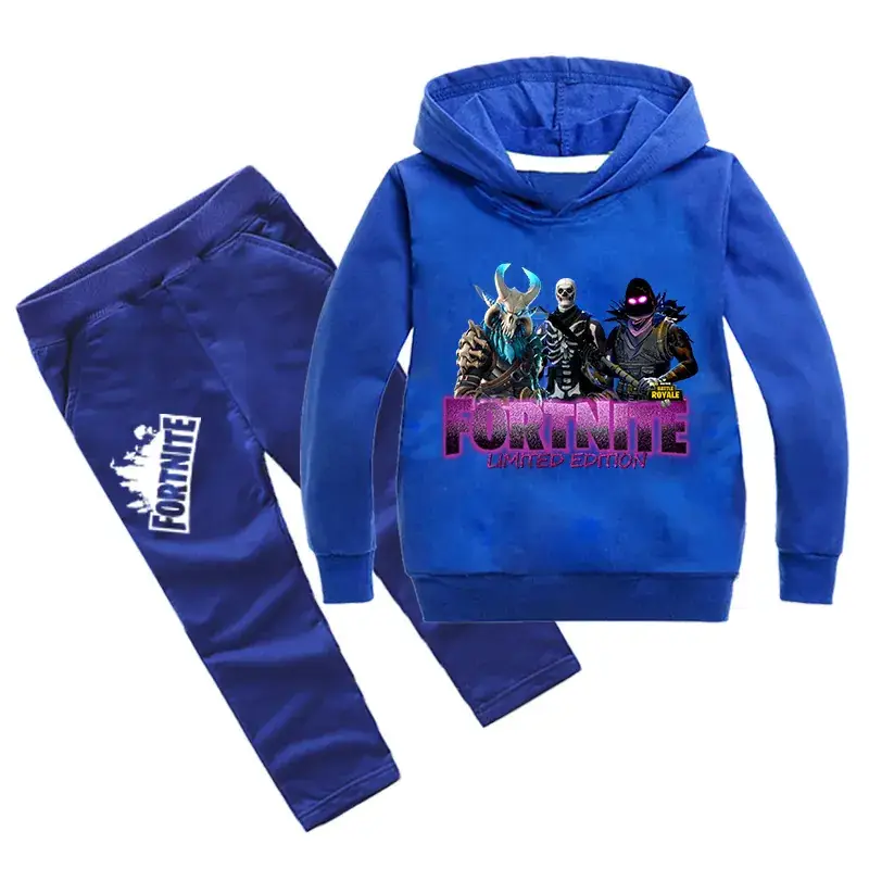 Red FCFOURTHIE Kids Hooded Sweatshirt & Pants Set