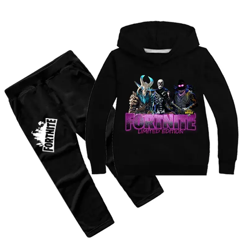 Red FCFOURTHIE Kids Hooded Sweatshirt & Pants Set