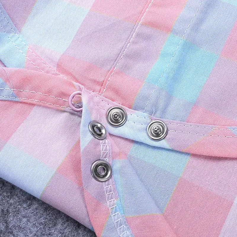 2025 Kids Boys Plaid Bow Tie Romper Set - Image 3