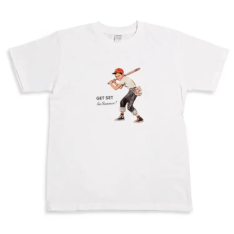 New Printed Short-Sleeve T-Shirt Cartoon Baseball Boy Pattern