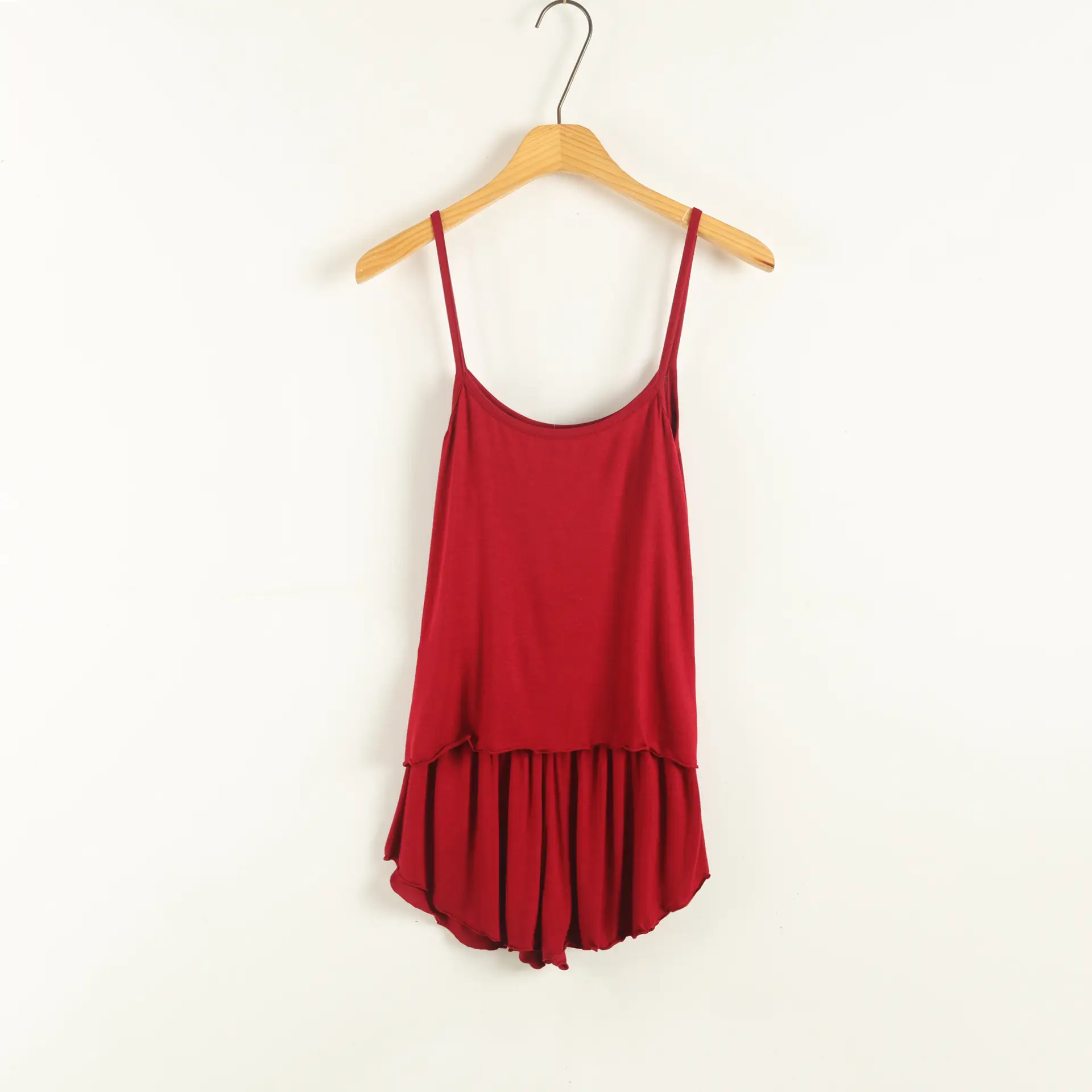 Blue Modal Sleeveless Shorts Set for Women - Image 3
