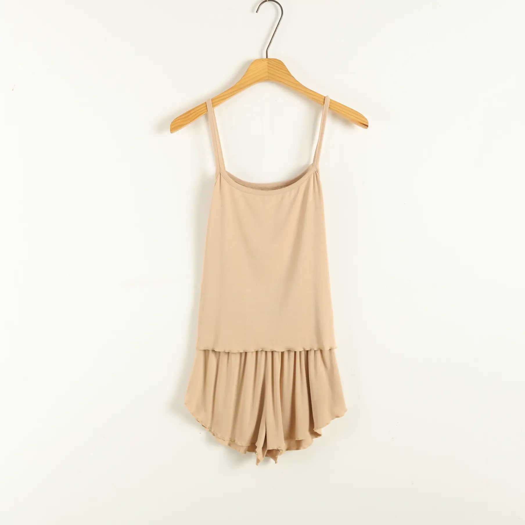 Blue Modal Sleeveless Shorts Set for Women - Image 5
