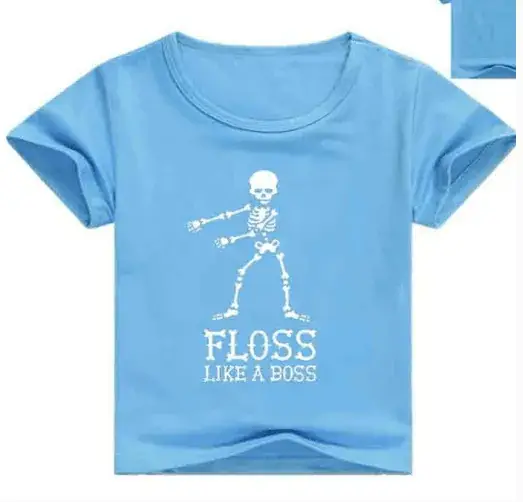 2018 Cartoon Print Red T-Shirt FLOSS Like Boss - Image 12