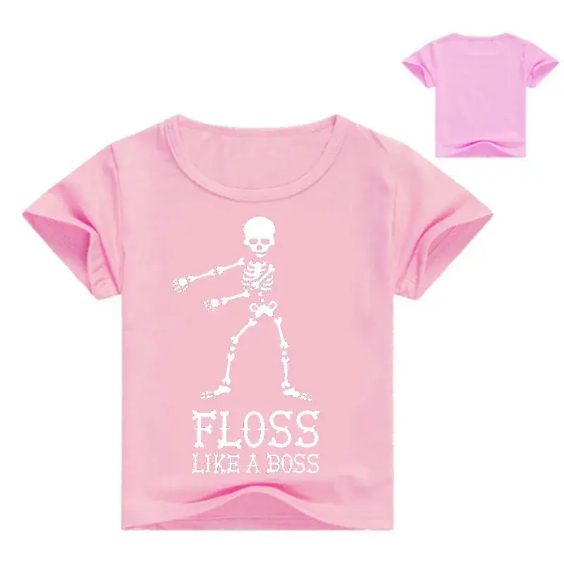 2018 Cartoon Print Red T-Shirt FLOSS Like Boss — feature 2