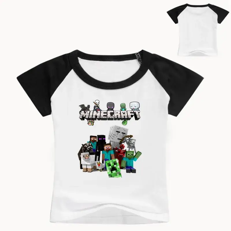 Minecraft T-Shirt Red Medium Large Boys Girls - Image 11