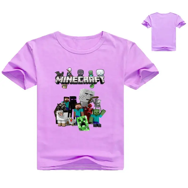 Minecraft T-Shirt Red Medium Large Boys Girls - Image 5