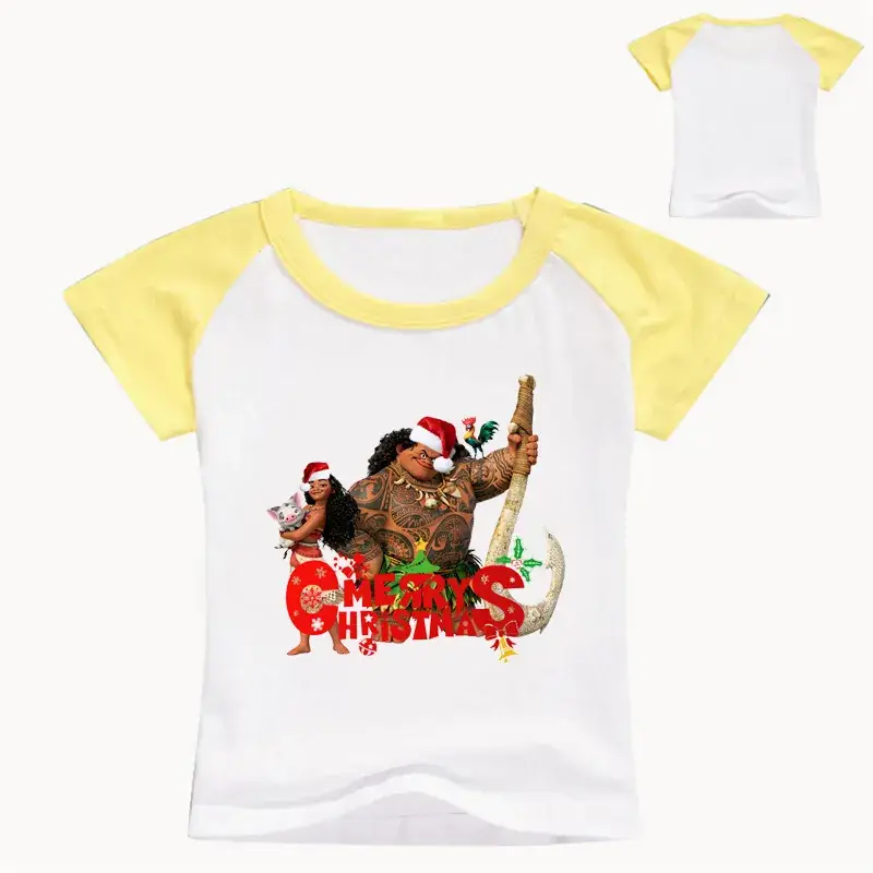 2017 Summer Korean Style Kids T-Shirt White Yellow — feature 4