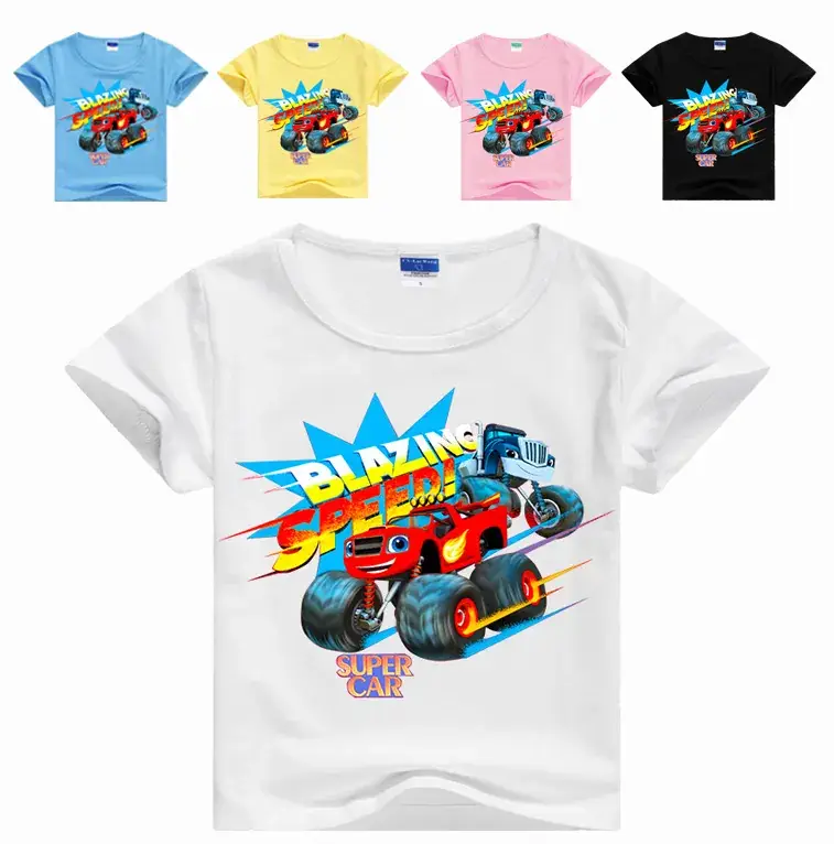 Summer T-Shirt Boys Black White Graphic Print - Image 12