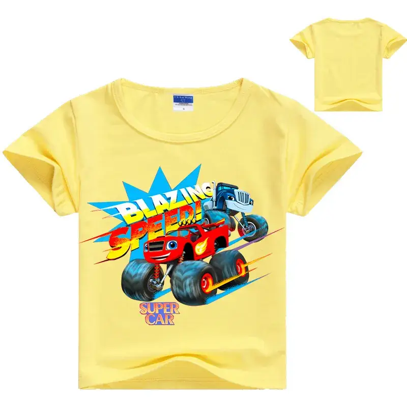 Summer T-Shirt Boys Black White Graphic Print - Image 13
