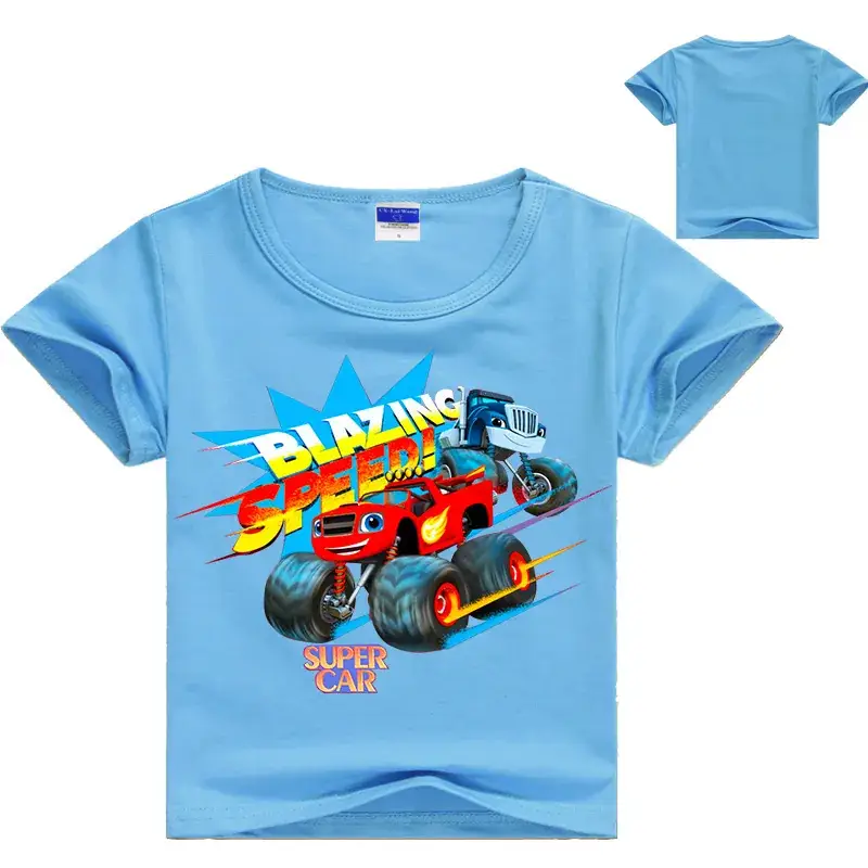 Summer T-Shirt Boys Black White Graphic Print - Image 15