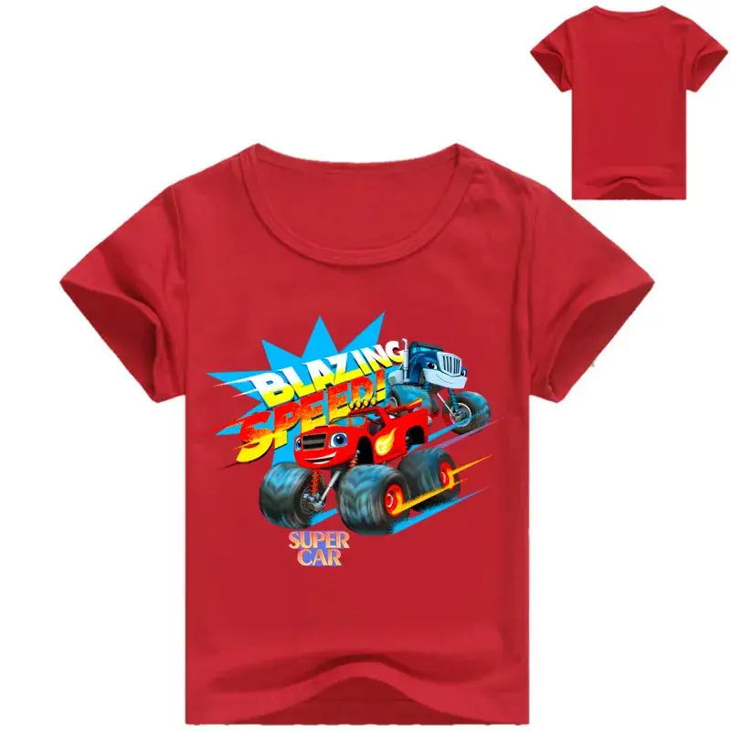 Summer T-Shirt Boys Black White Graphic Print - Image 4