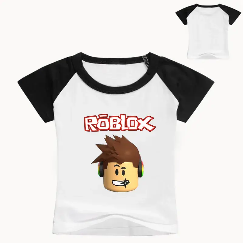 Roblox Printed T-Shirt for Kids Red White Short Sleeve — feature 4