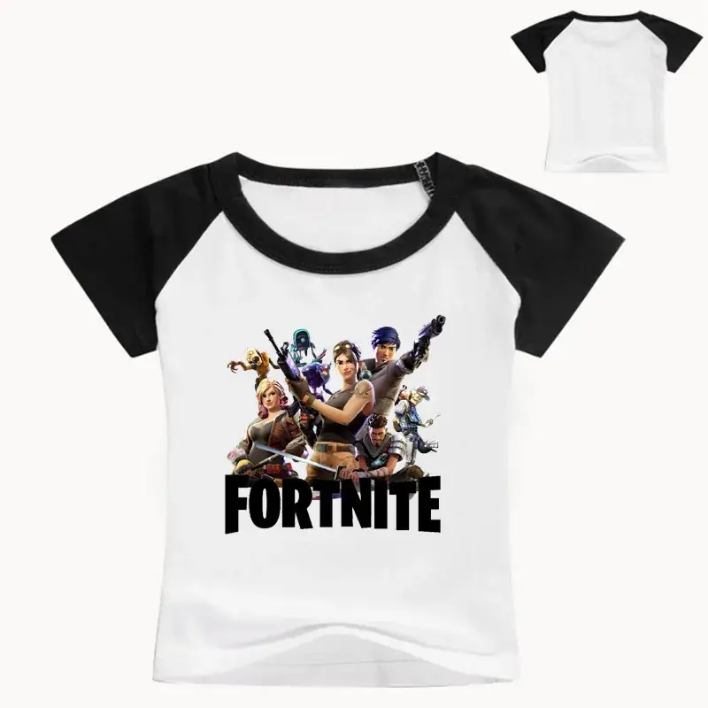 Fortnite Printed Pink T-Shirt for Girls Round Neck Short Sleeve — feature 3