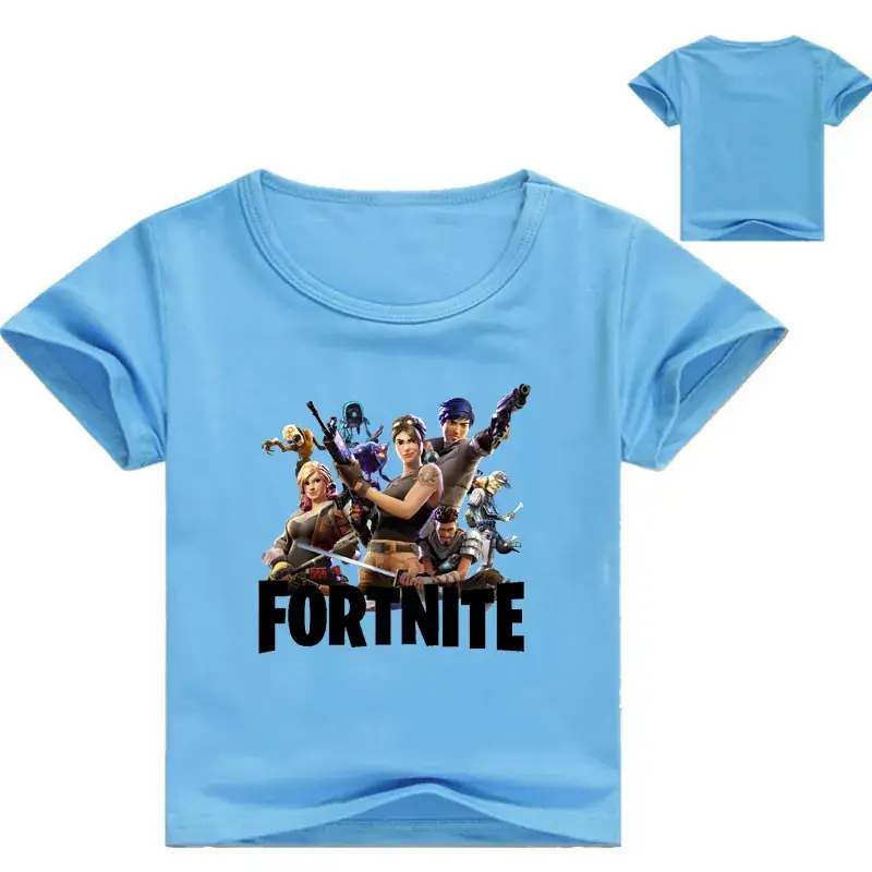Fortnite Printed Pink T-Shirt for Girls Round Neck Short Sleeve — feature 5