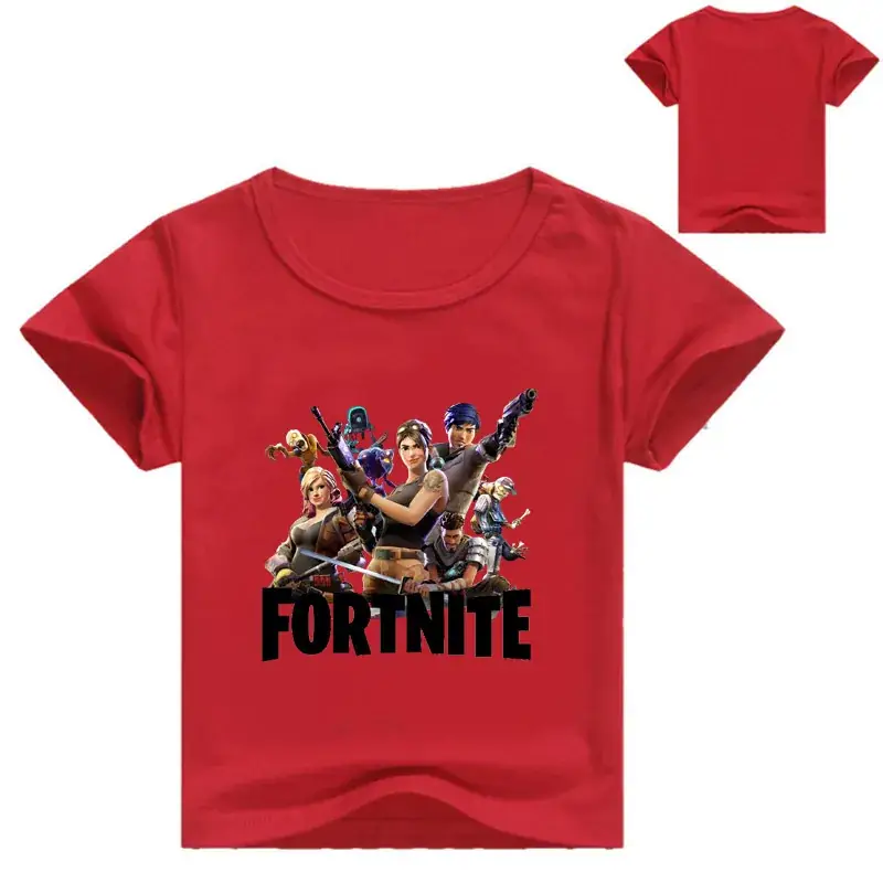 Fortnite Printed Pink T-Shirt for Girls Round Neck Short Sleeve — feature 7