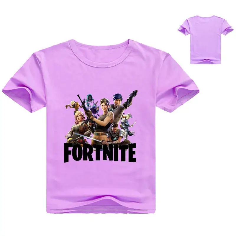 Fortnite Printed Pink T-Shirt for Girls Round Neck Short Sleeve - Image 5