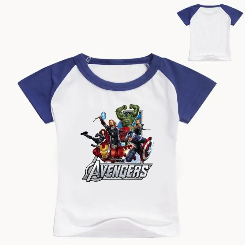 Avengers Graphic T-Shirt for Kids White Red Sleeve — feature 5