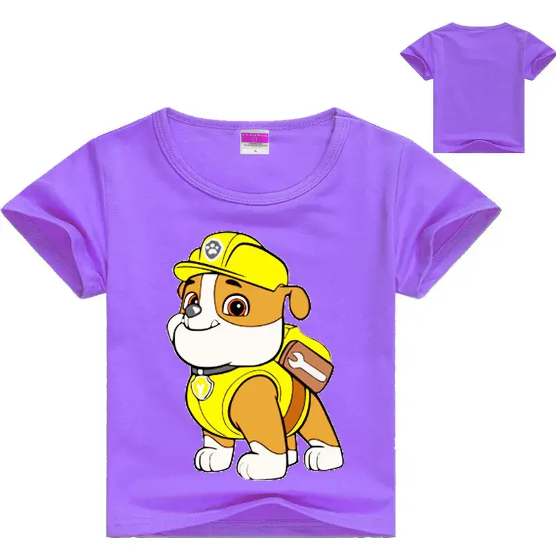 Yellow Cartoon Puppy T-Shirt for Boys Girls - Image 5