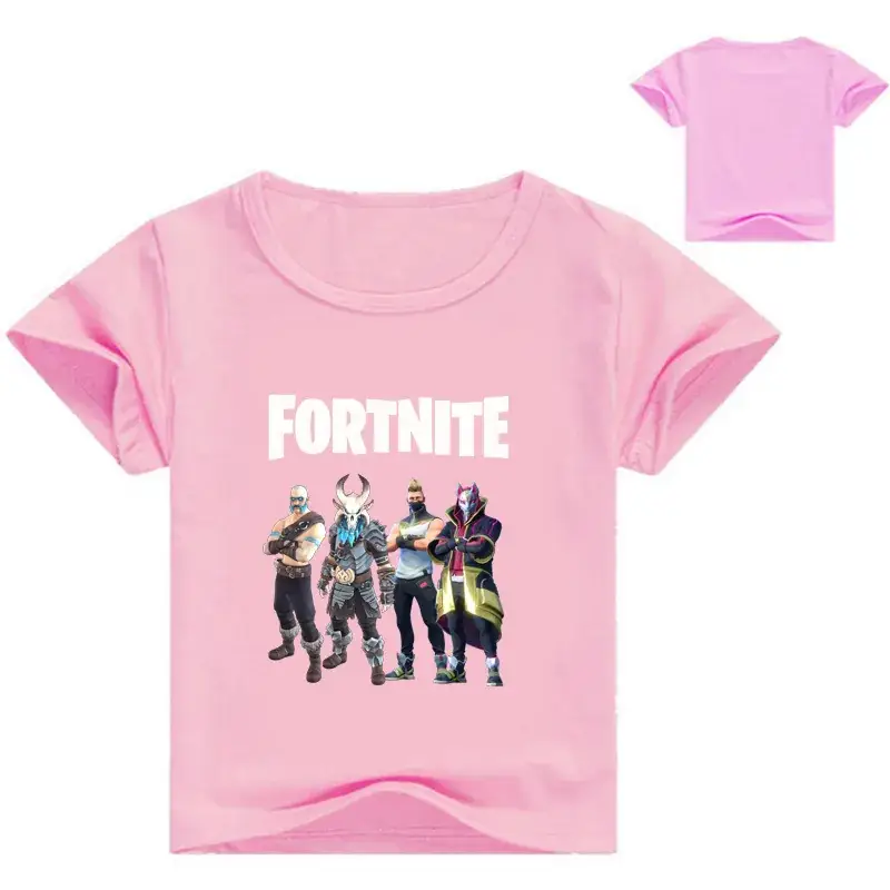 Fortnite Printed Red White Kids T-Shirt Set