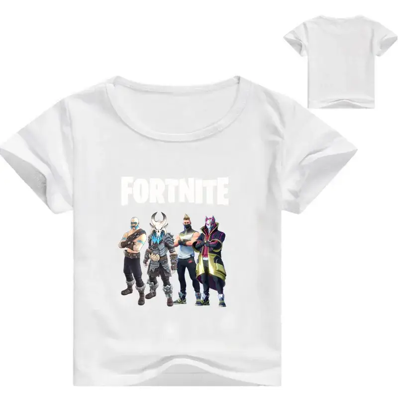 Fortnite Printed Red White Kids T-Shirt Set — feature 11
