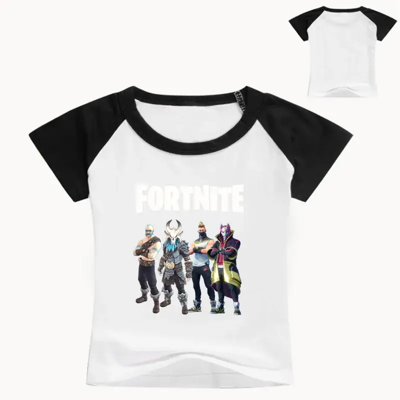 Fortnite Printed Red White Kids T-Shirt Set