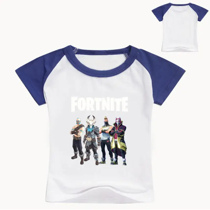 Fortnite Printed Red White Kids T-Shirt Set