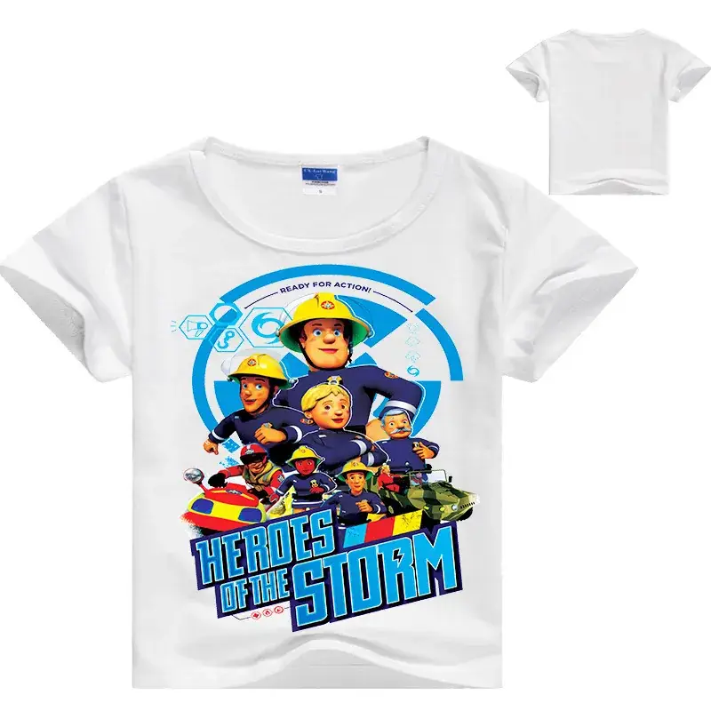 Kids Cartoon T-Shirt Black Short Sleeve Drop Shipping - Image 9