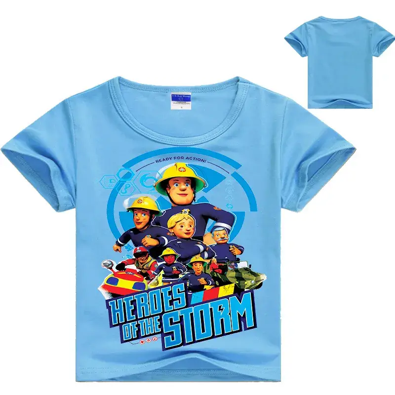 Kids Cartoon T-Shirt Black Short Sleeve Drop Shipping — feature 3