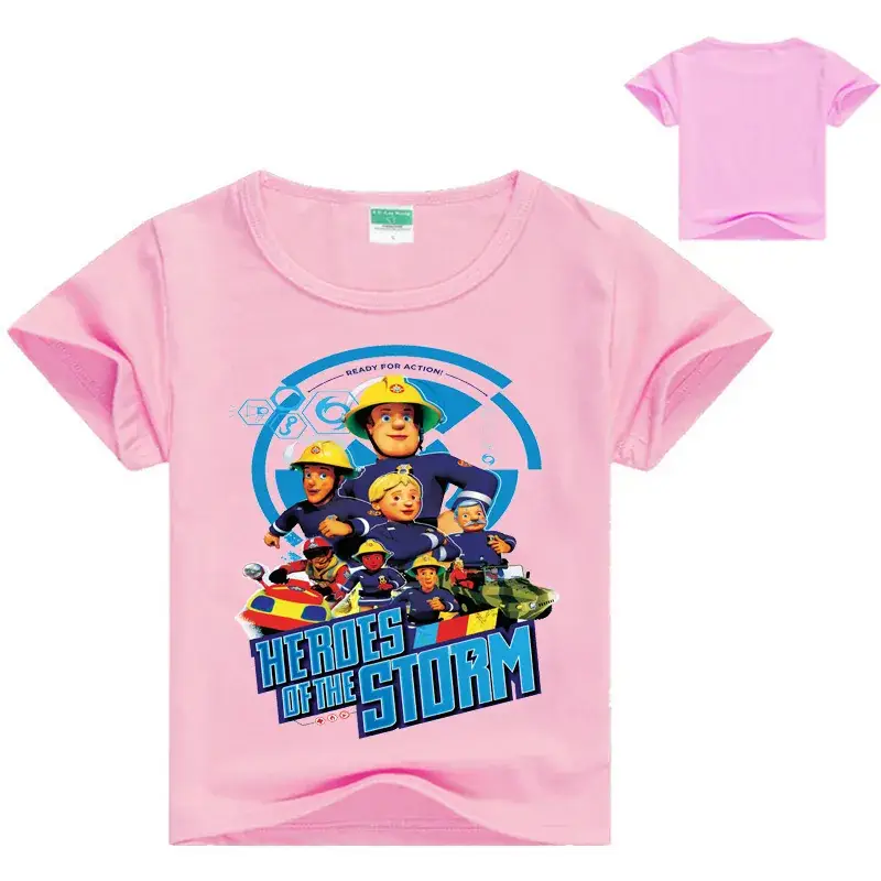 Kids Cartoon T-Shirt Black Short Sleeve Drop Shipping - Image 2