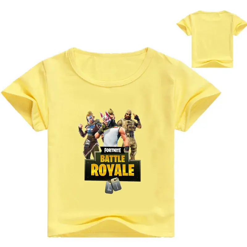 2018 Battle Royale Kids Red White T-Shirt Round Neck - Image 12