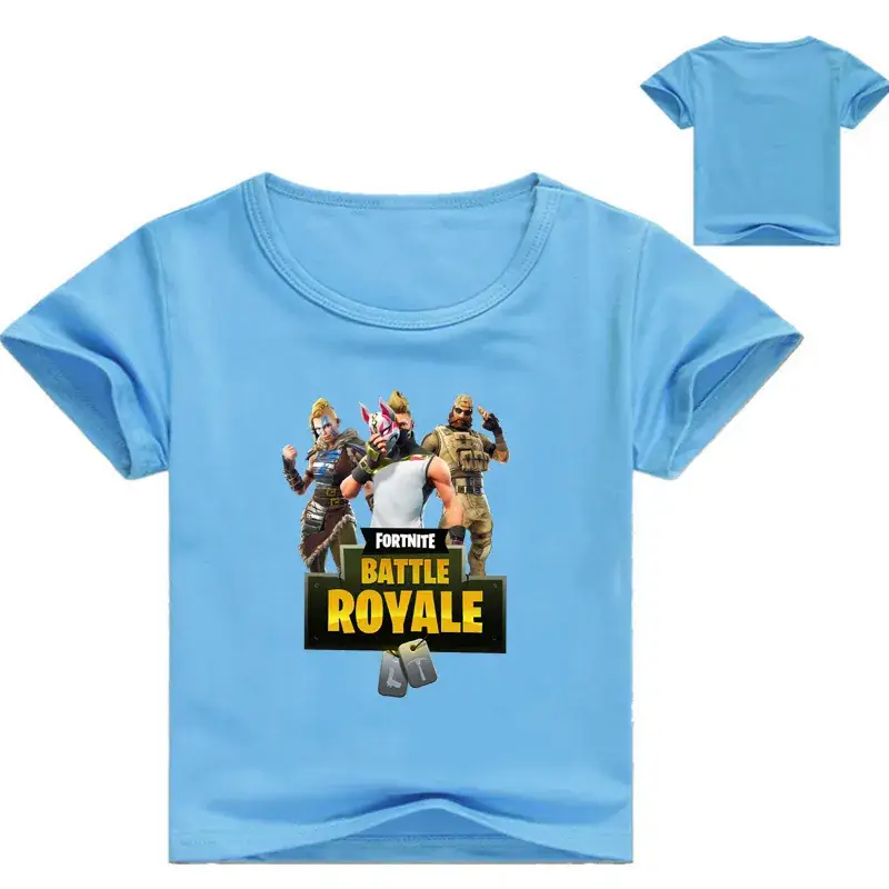 2018 Battle Royale Kids Red White T-Shirt Round Neck — feature 5