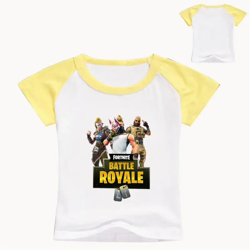 2018 Battle Royale Kids Red White T-Shirt Round Neck — feature 9