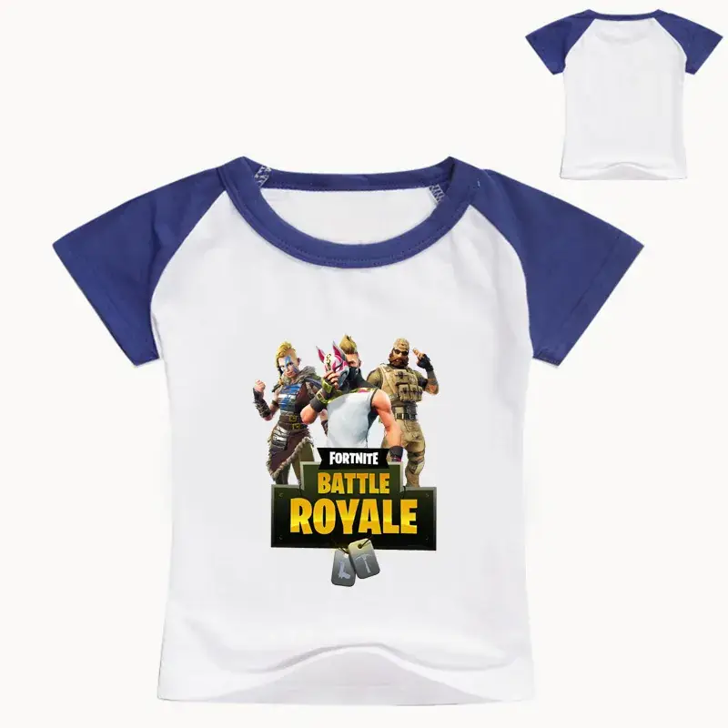 2018 Battle Royale Kids Red White T-Shirt Round Neck - Image 10