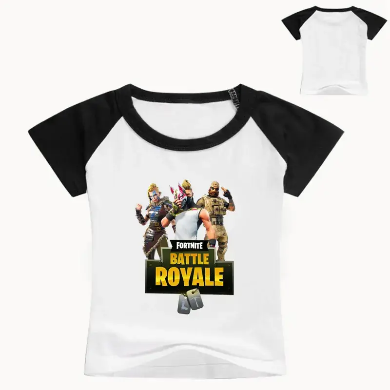 2018 Battle Royale Kids Red White T-Shirt Round Neck - Image 11