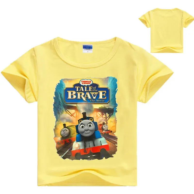 Children's Purple Cartoon T-Shirt Set with Back - Image 10