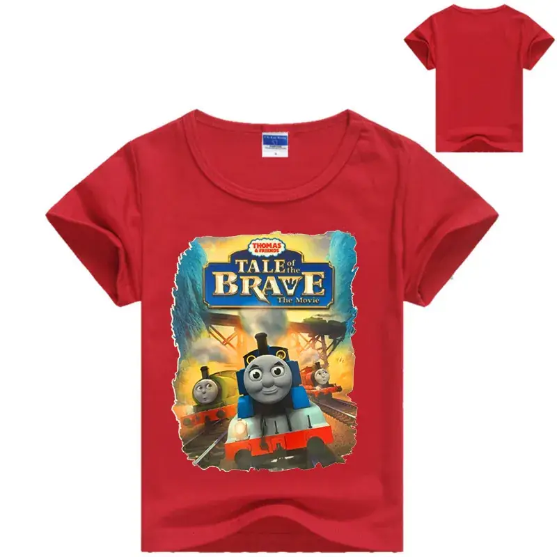 Children's Purple Cartoon T-Shirt Set with Back — feature 5