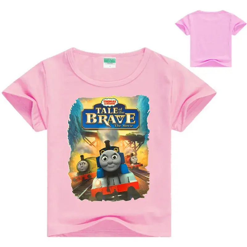 Children's Purple Cartoon T-Shirt Set with Back - Image 2