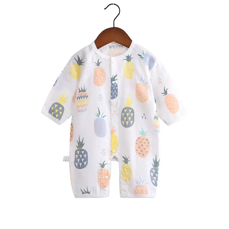 Spring Printed Cotton Infant Romper Double Layer - Image 13