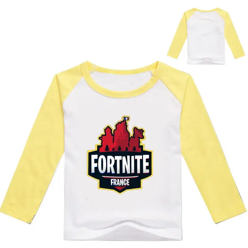 Fortnite Printed Yellow Long Sleeve T-Shirt for Kids — feature 5