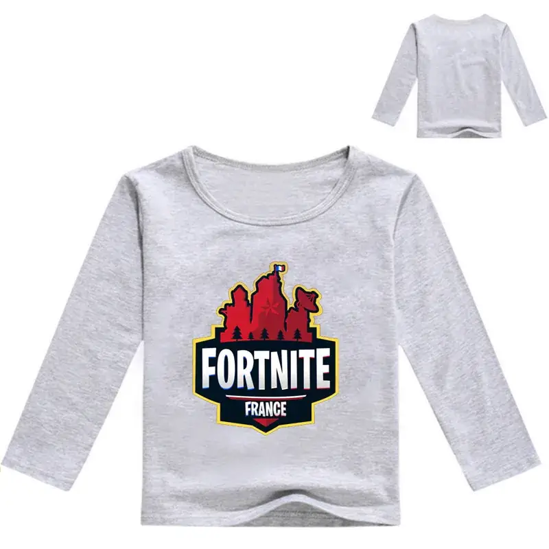 Fortnite Printed Yellow Long Sleeve T-Shirt for Kids — feature 8