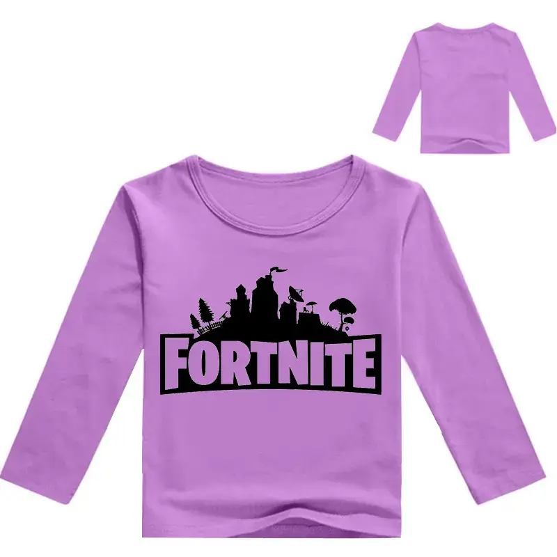 Fortnite Printed Long Sleeve T-Shirt for Kids White Black