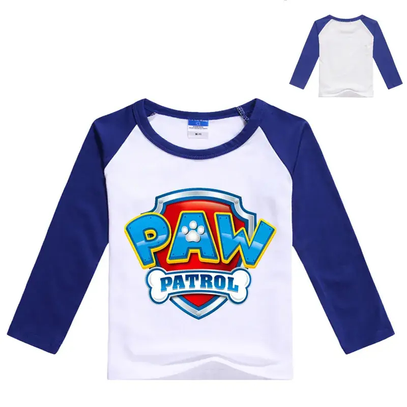 Children's Paw Patrol Long Sleeve T-Shirt Blue White