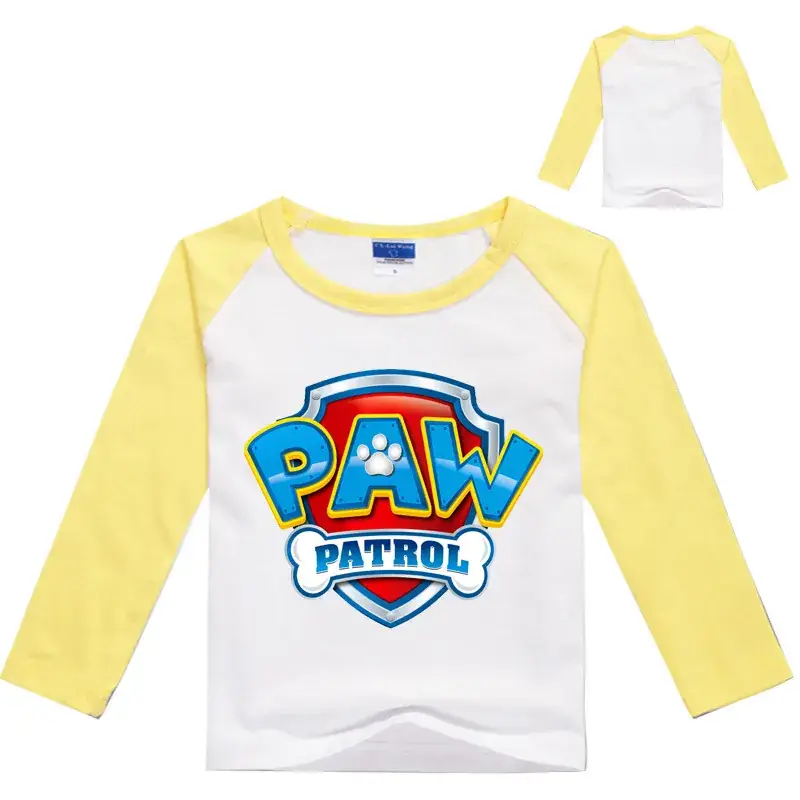 Children's Paw Patrol Long Sleeve T-Shirt Blue White — feature 5