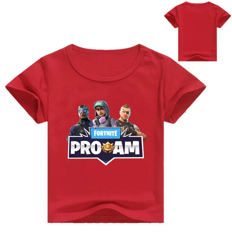 Kids Cartoon T-Shirt White Yellow Round Neck Loose Breathable Cotton