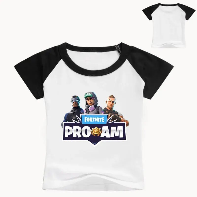 Kids Cartoon T-Shirt White Yellow Round Neck Loose Breathable Cotton — feature 11