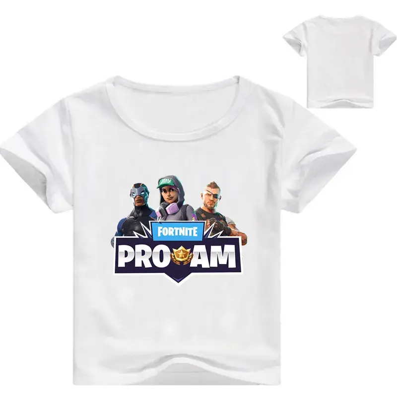 Kids Cartoon T-Shirt White Yellow Round Neck Loose Breathable Cotton — feature 9