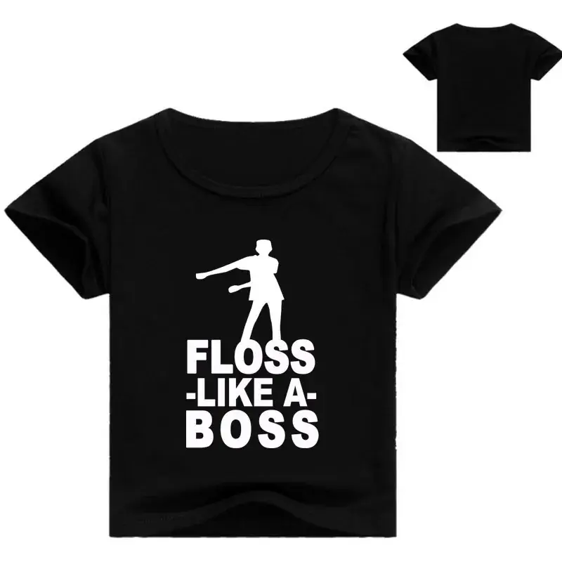 Pink Floss Like A Boss Round Neck T-Shirt for Kids - Image 12