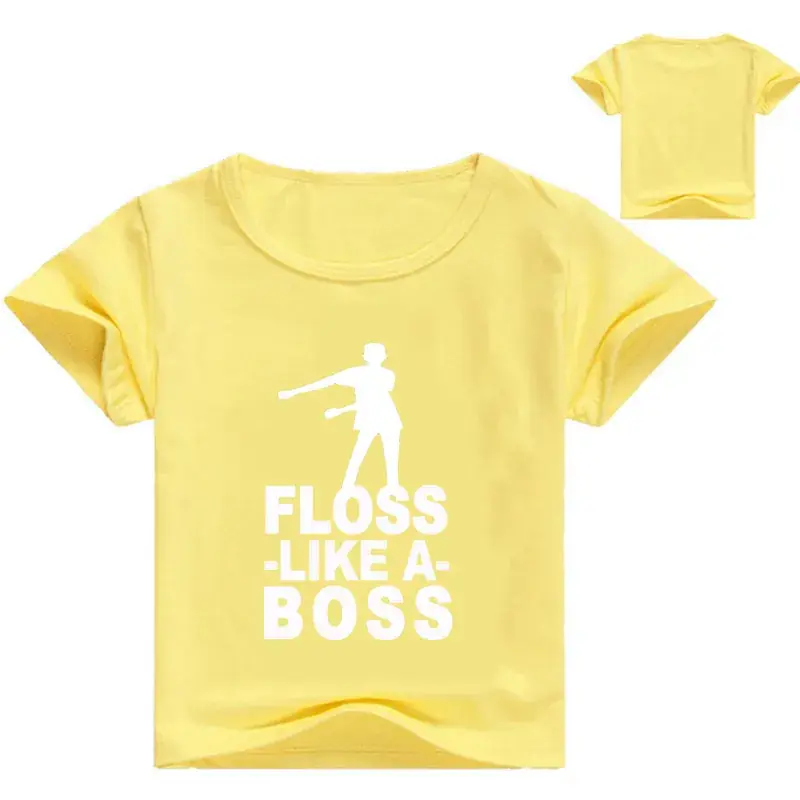 Pink Floss Like A Boss Round Neck T-Shirt for Kids — feature 10
