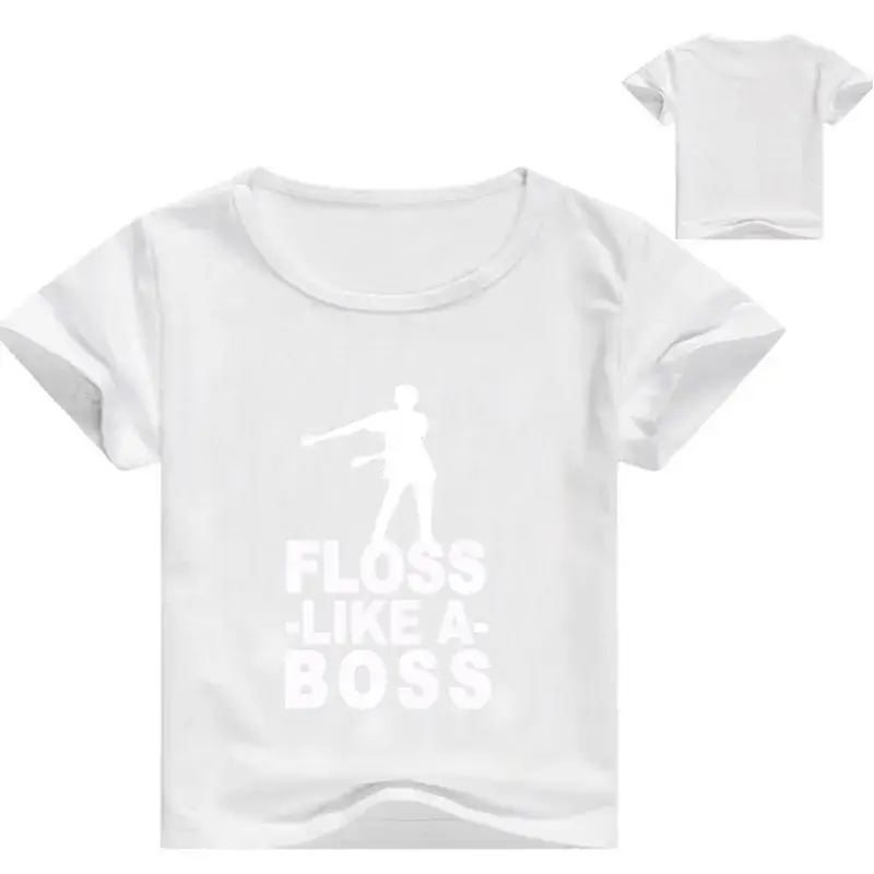 Pink Floss Like A Boss Round Neck T-Shirt for Kids — feature 12